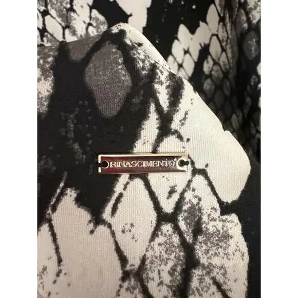 Rinascimento Made In Italy Womens Size S Dress Sleeveless Bodycon Print - Picture 8 of 10